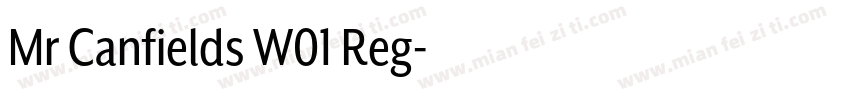 Mr Canfields W01 Reg字体转换